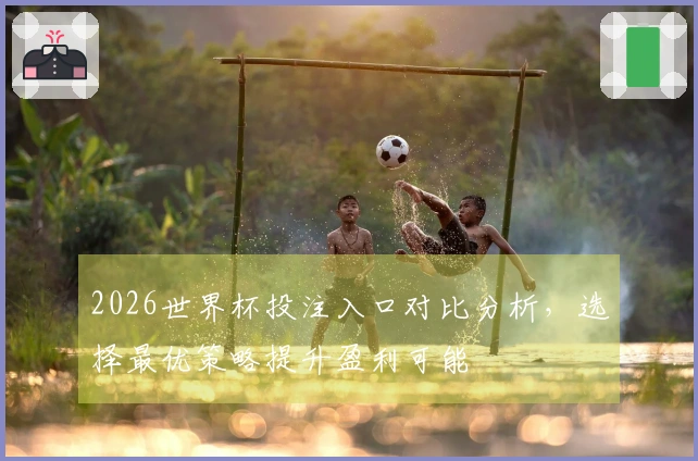 2026世界杯投注入口对比分析，选择最优策略提升盈利可能